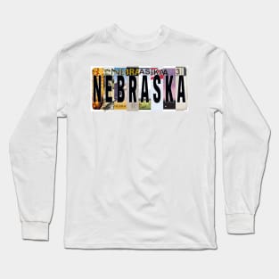 Nebraska License Plates Long Sleeve T-Shirt